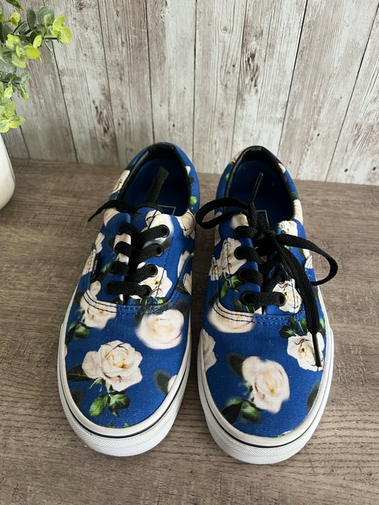 Vans Shoes - Vans Blue Romantic Floral Blue Lapis Sneakers Lace Up Unisex M5.5, W7